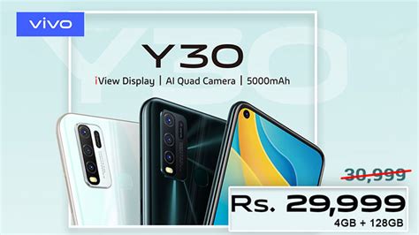 Vivo Y30 128gb Price In Pakistan Cut By Rs 1000 Now Available At A