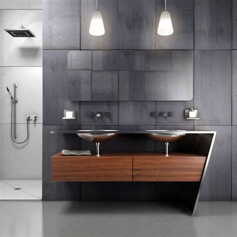 Modern Modern Small Bathroom Design With Contemporary Vanity And