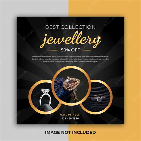 Premium Vector Jewelry Social Media Post Web Banner Or Square Flyer