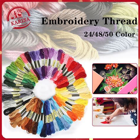 50colors Embroidery Thread Set Cross Stitch Thread Roidery Thread Set