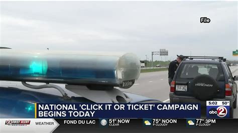click it or ticket enforcement this week youtube