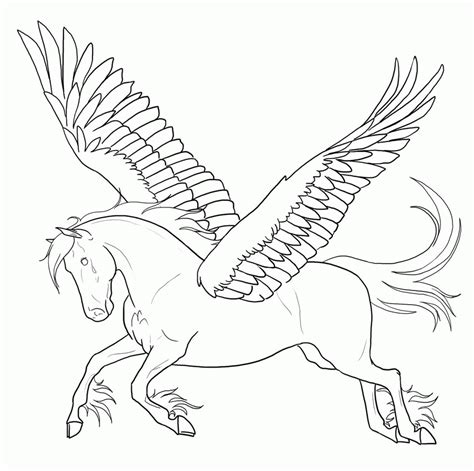 Free Printable Pegasus Coloring Page For Kids Coloring Home
