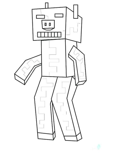Minecraft Wither Skeleton Coloring Pages Meredithbraden