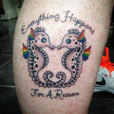 Draw rounded horizontal lines to highlight the forming parts. 90+ Cuddly Seahorse Tattoo Designs - Tiny Creature with ...