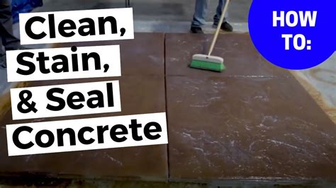 How To Prep Stain And Seal Concrete With Classic Coatings Youtube