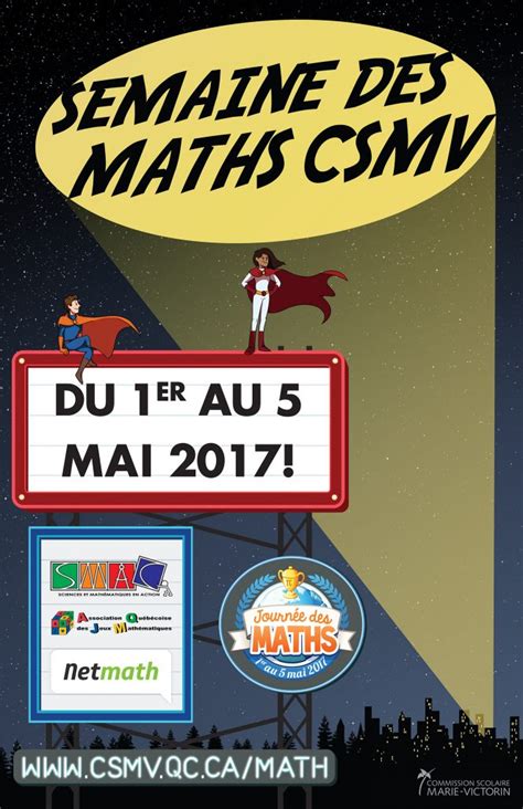 Semaine Des Maths Centre De Services Scolaire Marie Victorin
