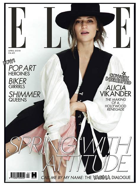 Alicia Vikander Covers Elle Uk April By Norman Jean Roy