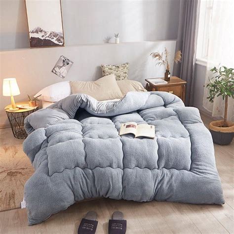 4kg Thicken Lamb Cashmere Blanket Winter Soft Warm Bed Quilt For B46
