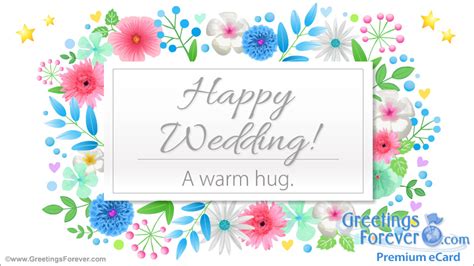 Wedding Ecard With A Warm Hug Wedding Ecards