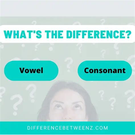 Difference Between Vowels And Consonants Difference Betweenz