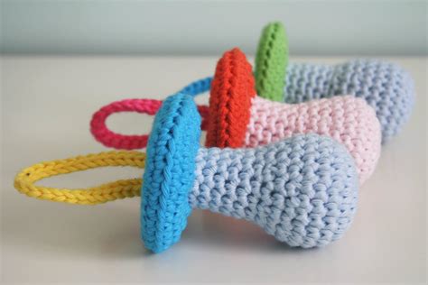 Pacifier Rattle Pattern Amigurumi Crochet Pattern Lilleliis