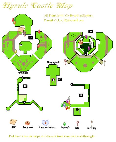 The Legend Of Zelda Twilight Princess Hyrule Castle Map Png V10
