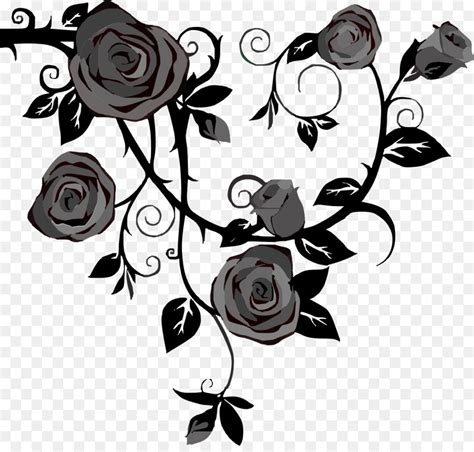 Free Rose Vine Silhouette Download Free Rose Vine Silhouette Png