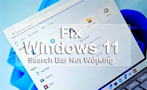 How Do I Fix Search Bar Not Working In Windows 11 How To Fix Search Bar