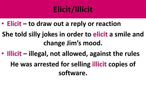 Ppt Elicit Illicit Powerpoint Presentation Free Download Id2755753