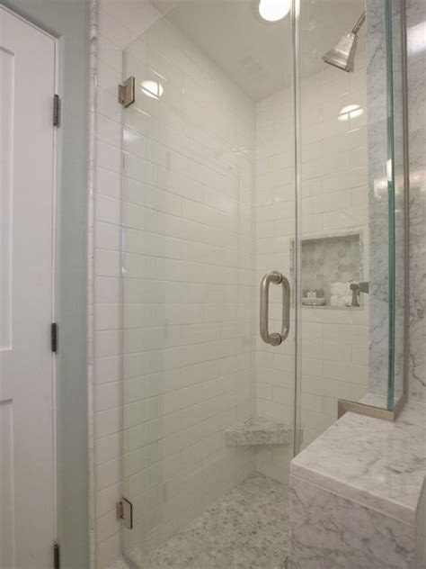 The pebble stone shower diy. Stall shower | Bathroom remodel shower, Diy bathroom ...