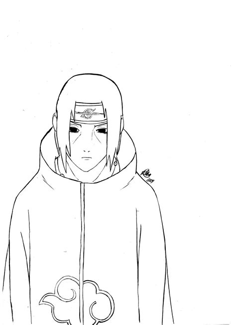 Itachi Lineart By Renny08 On Deviantart