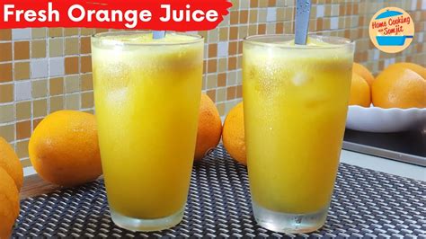 How To Make Fresh Orange Juice At Home Youtube