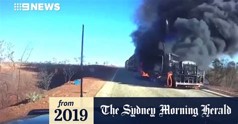 Video Road Train Catches On Fire In Remote Nt
