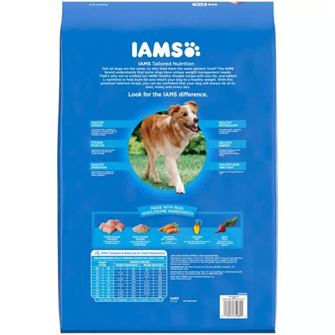 Iams Adult Healthy Weight Control Dry Dog Food With Real Chicken Shop
