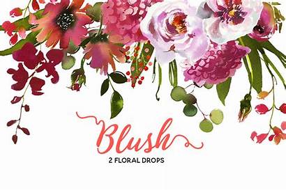 Watercolor Flowers Coral Clipart Pink Peach Roses