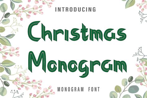 Christmas Monogram Font Farzstudio Fontspace