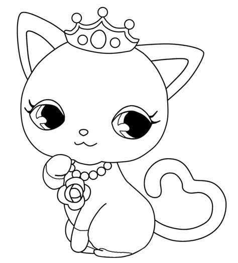 Cat 1890 Animals Printable Coloring Pages