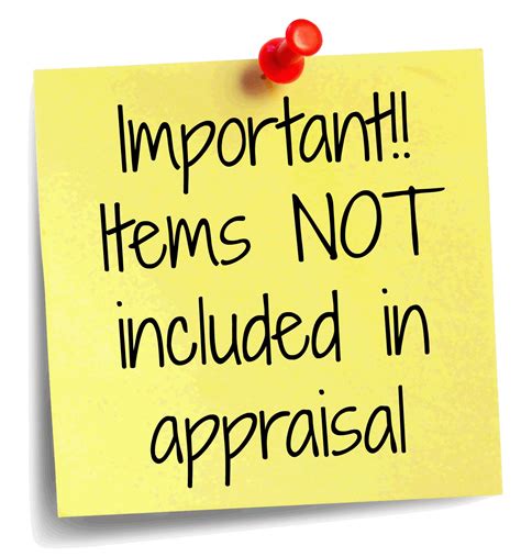 What items are NOT included in an appraisal? • Birmingham Appraisal Blog