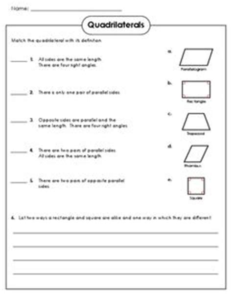 Worksheets are quadrilaterals, name period gl u 9 p q, essential questions enduring understanding with unit goals, chapter 6 polygons quadrilaterals and special parallelograms, lesson 41 triangles and. 1000+ images about Geometry on Pinterest | Cool math, Area ...