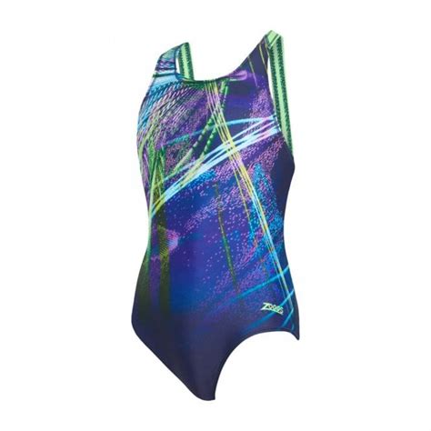 Zoggs Girls Power Surge One Piece Flyback Swimsuit Sport From Excell