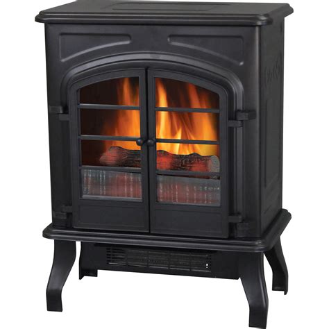 Best electric fireplace stove with mantle: Electric Stove Heater, 17.5", Matte Black - Walmart.com ...