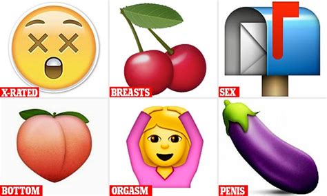 The X Rated Meanings Behind Popular Emojis Daily Mail Online