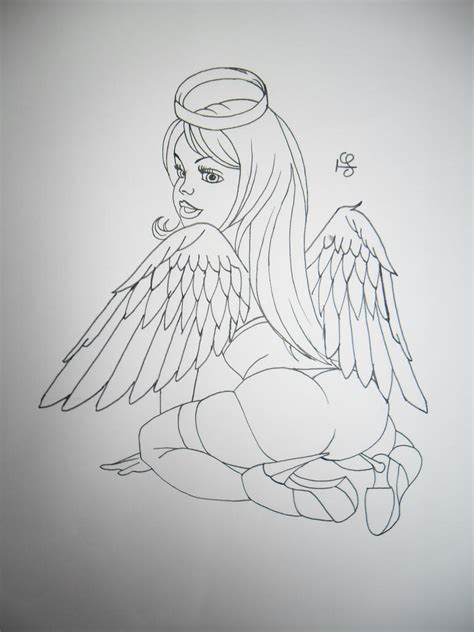 Sexy Angel Tattoo Design By Tattoosuzette On Deviantart