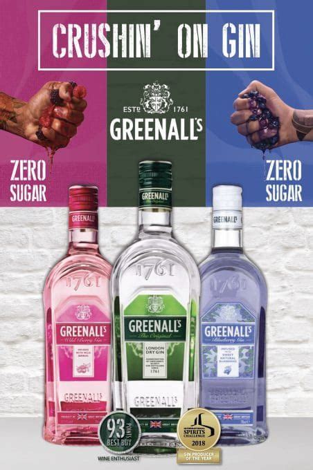 English Gin Brand Greenalls Launches Two New Flavors For Summer Flavoured Gin Gin Brands