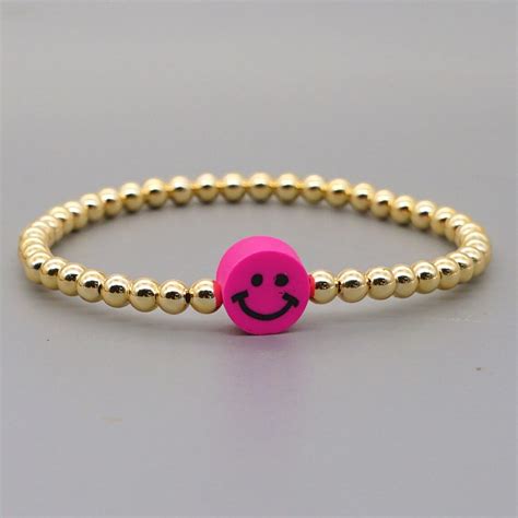 Pcs Smiley Face Bracelet For Women Smile Bracelets Etsy