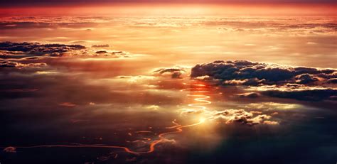Clouds Sunset Reflection 5k Hd Nature 4k Wallpapers Images