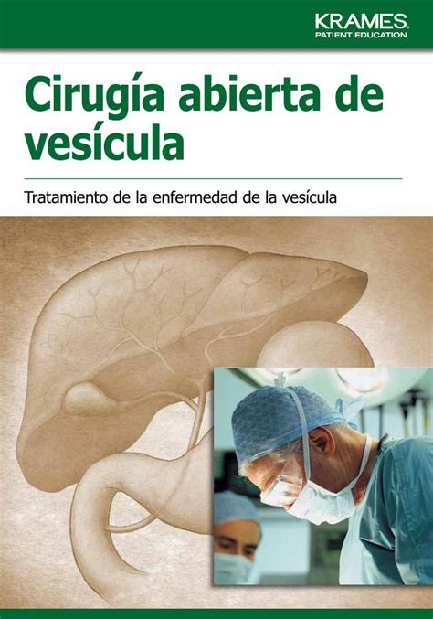 PDF Cirugía abierta de vesícula PDF Problemas del conducto biliar