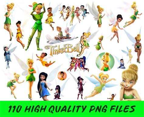 Tinkerbell Clipart Tinkerbell PNG Fairy PNG Fairy Clipart Etsy México