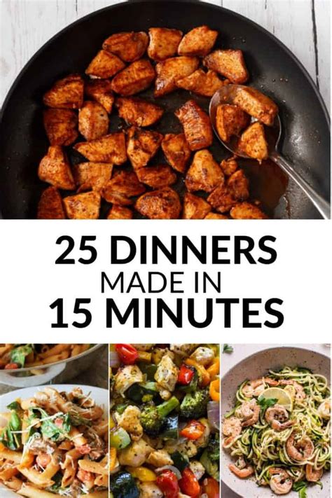 Fast Dinner Ideas 25 Dinners Ready In 15 Minutes It Is A Keeper