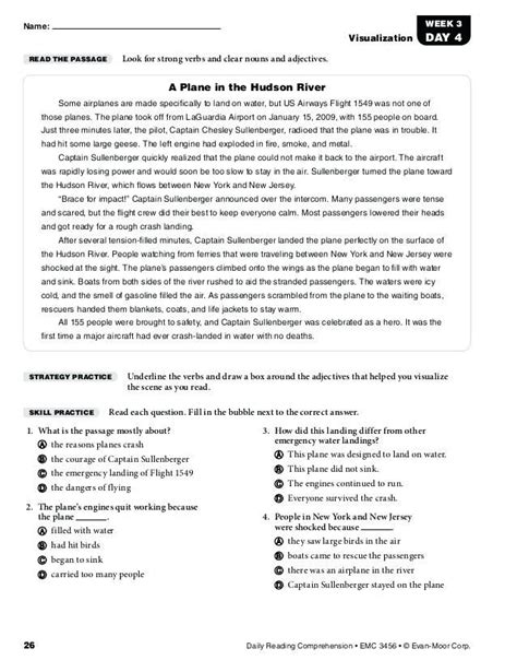5th Grade Comprehension For Class 5 Pdf Instantworksheet