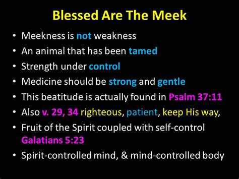 Meekness Isnt Weakness It Is Strength Under Control The Remarkable