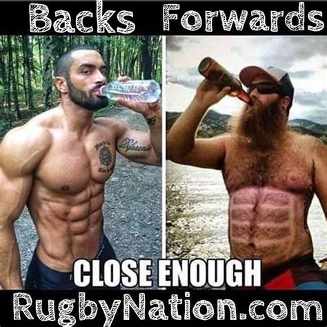 Rugby football enjoys an annual 6 nations competition and the rugby world cup every four year. Rugby Backs vs. Forwards. Tag your teammates. | Rugby memes, Rugby quotes, Funny pictures
