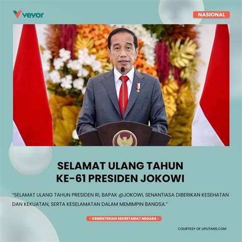Selamat Ulang Tahun Ke Presiden Jokowi Veyor Indonesia