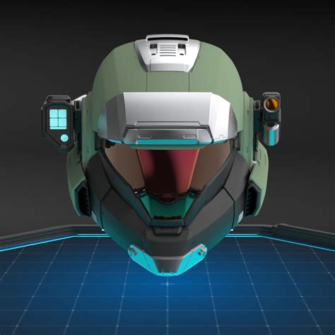 3d Printable Firefall Helmet Halo Infinite By Aguilar Workshop