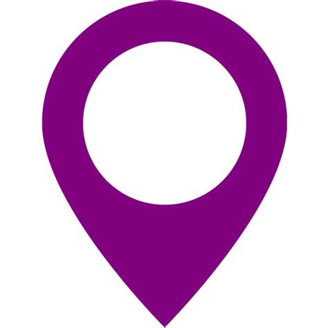 Purple Map Marker 2 Icon Free Purple Map Icons