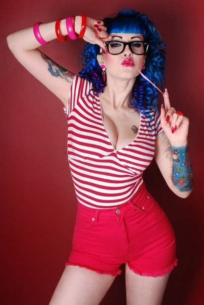 And bridal boutique specializes in a wide variety of beauty services including cut and style, color and waxing, as well as bridal hair and makeup. Blue Hair Pin Up Girl tattoo design | Best Tattoo Ideas ...