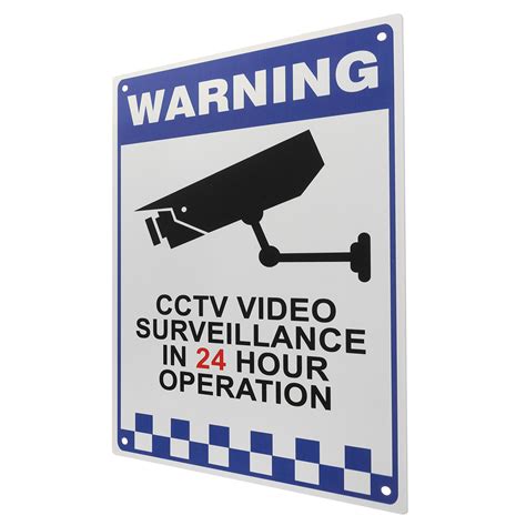Cctv Peringatan Sign Sticker Keamanan Video Surveillance Camera Safety