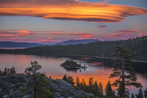 Expose Nature Emerald Bay At Sunset Lake Tahoe Ca