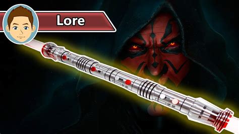 Darth Maul Double Bladed Lightsaber Lore Youtube