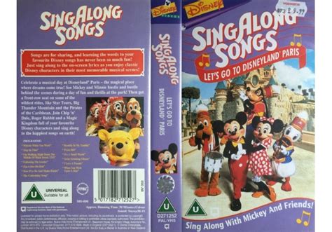 Sing Along Songs Lets Go To Disneyland Paris 1996 On Walt Disney
